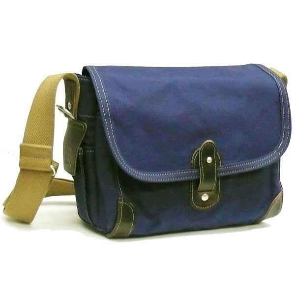 Stitch-on ステッチオン 横型 ショルダーバッグ Sサイズ 帆布 日本製 ネイビー 5220360