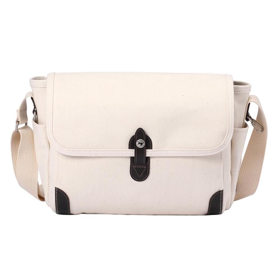 【ポイント10倍】Stitch-on ステッチオン 横型 カブセ ショルダーバッグ Lサイズ オーガニックコットン 帆布 日本製 豊岡 エクリュ 5221525 Stitch-on（ステッチオン） 【ポイント10倍】Stitch-on 横型 カブセ