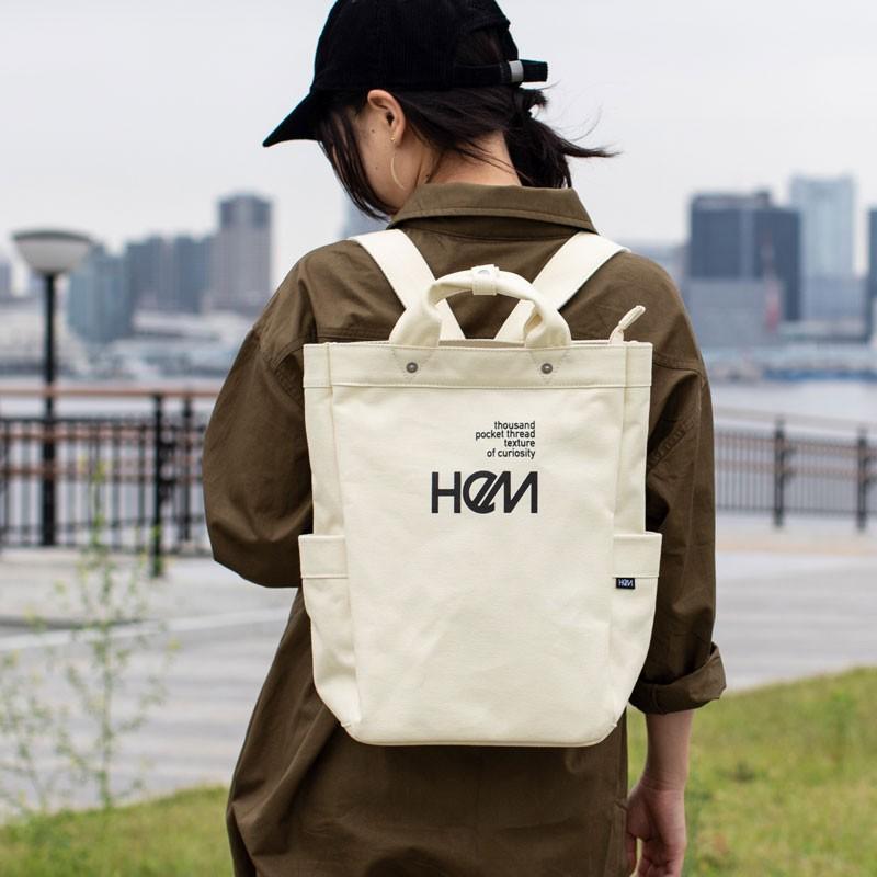 【ポイント10倍】HeM ヘム アシェット 帆布 バックパック リュックサック ST-247-04 グレー 39-62700-GR｜monosapiens｜09