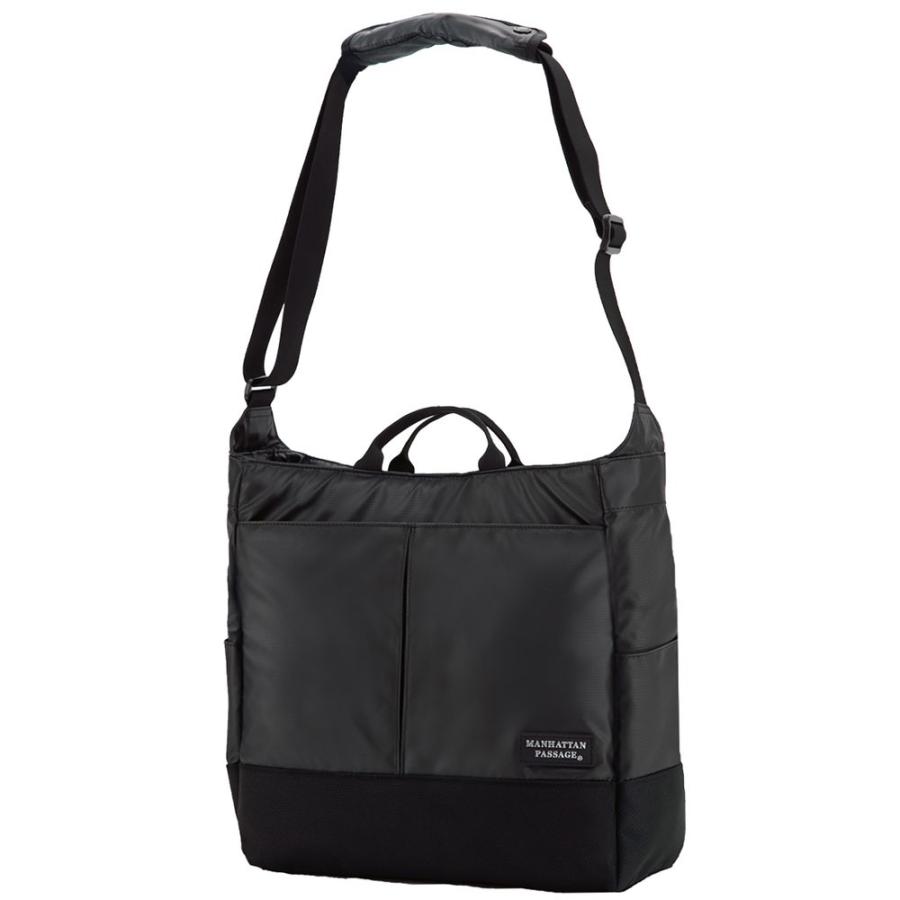 【ポイント10倍】MANHATTAN PASSAGE マンハッタンパッセージ Stylish Shoulder Bug Plus2 スタイリッシュショルダーバッグ ビジネス ショルダー A4 ブラック #3204B-BK MANHATTAN PASSAGE（マンハッタンパッセージ） 【ポイント10倍