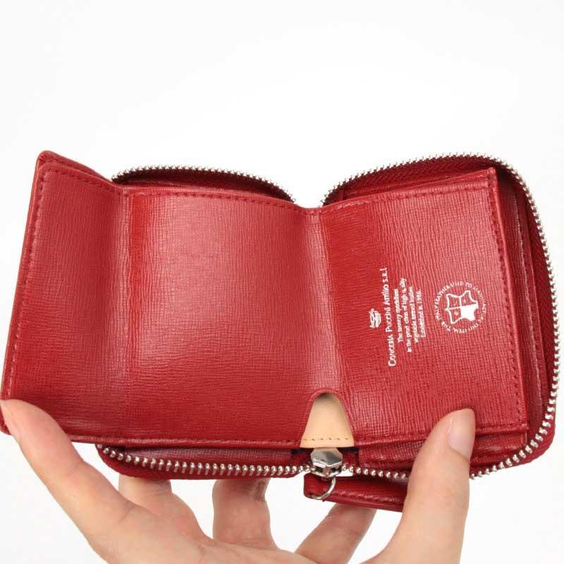 P.I.D WORTE ピーアイディー ウォルテ ラウンドファスナー ショートウォレット 短財布 レザー 本革 コン PAO1003-NV P.I.D 【ポイント10倍】P.I.D WORTE ピーアイディー ウォルテ ラウンド