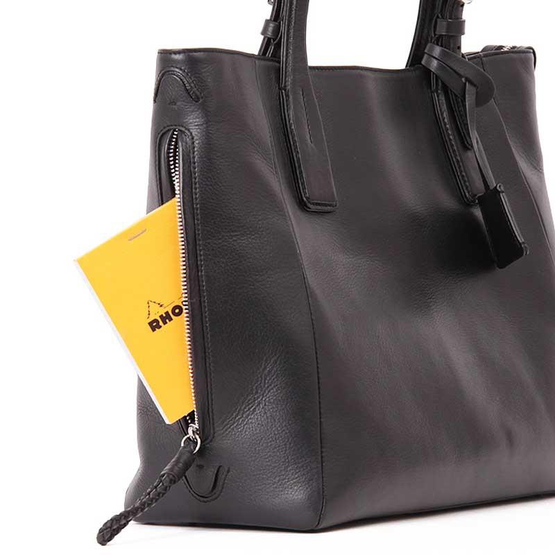 【ポイント10倍】P.I.D Ecrire ピーアイディー エクリール ビジネスバッグ トートバッグ A4 撥水 レザー クロ PAZ101-BK | P.I.D | 08