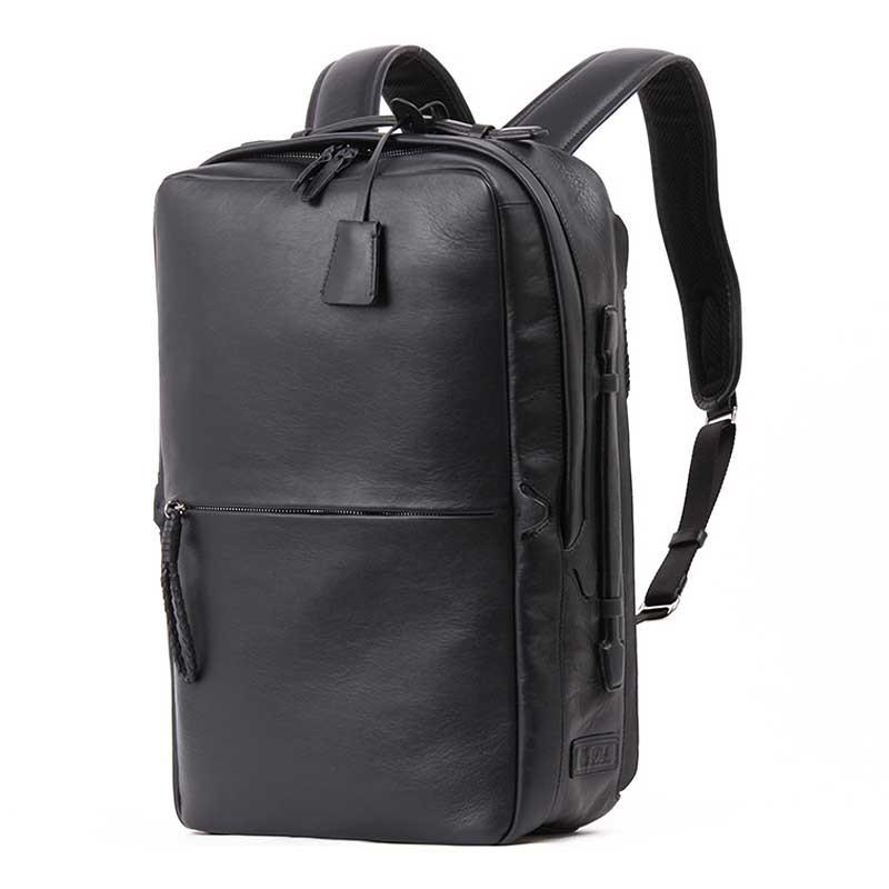 P.I.D Ecrire ピーアイディー エクリール ビジネスバッグ リュック バックパック A4 撥水 レザー クロ PAZ102-BK