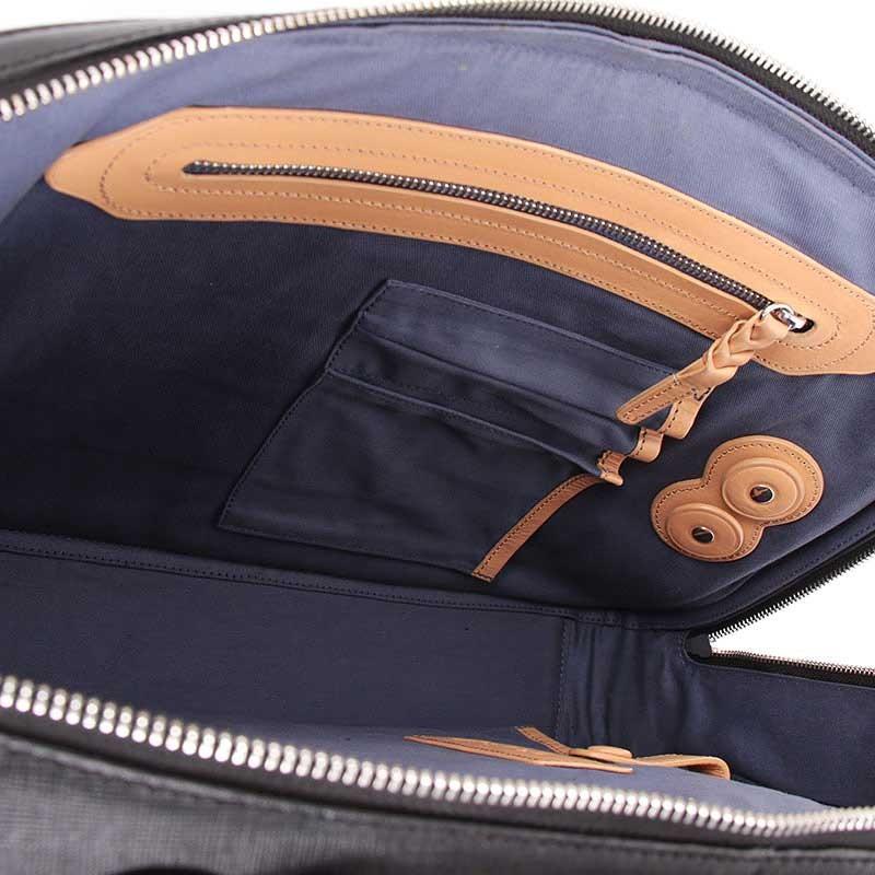 【ポイント10倍】P.I.D Selva ピーアイディー セルヴァ 3way ビジネスバッグ ブリーフケース リュック ワンショルダー A4 レザー クロ PAP106-BK | P.I.D | 08