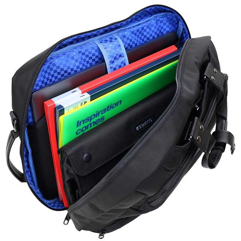 最終価格　スターツ ビジネスバッグ　3WAY リュック　ブラック　撥水　A4 SUVビジネスバッグ3WAY縦型 SU-02 - STARTTS