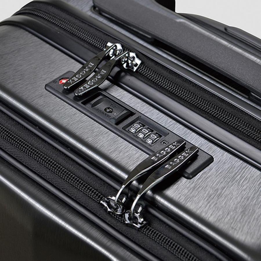 【ポイント10倍】BAGGEX バジェックス SILES サイレス キャリーケース 横型 スーツケース ファスナー フロントオープン 機内持ち込み 4輪 28L 46cm TSA 05-5210の画像