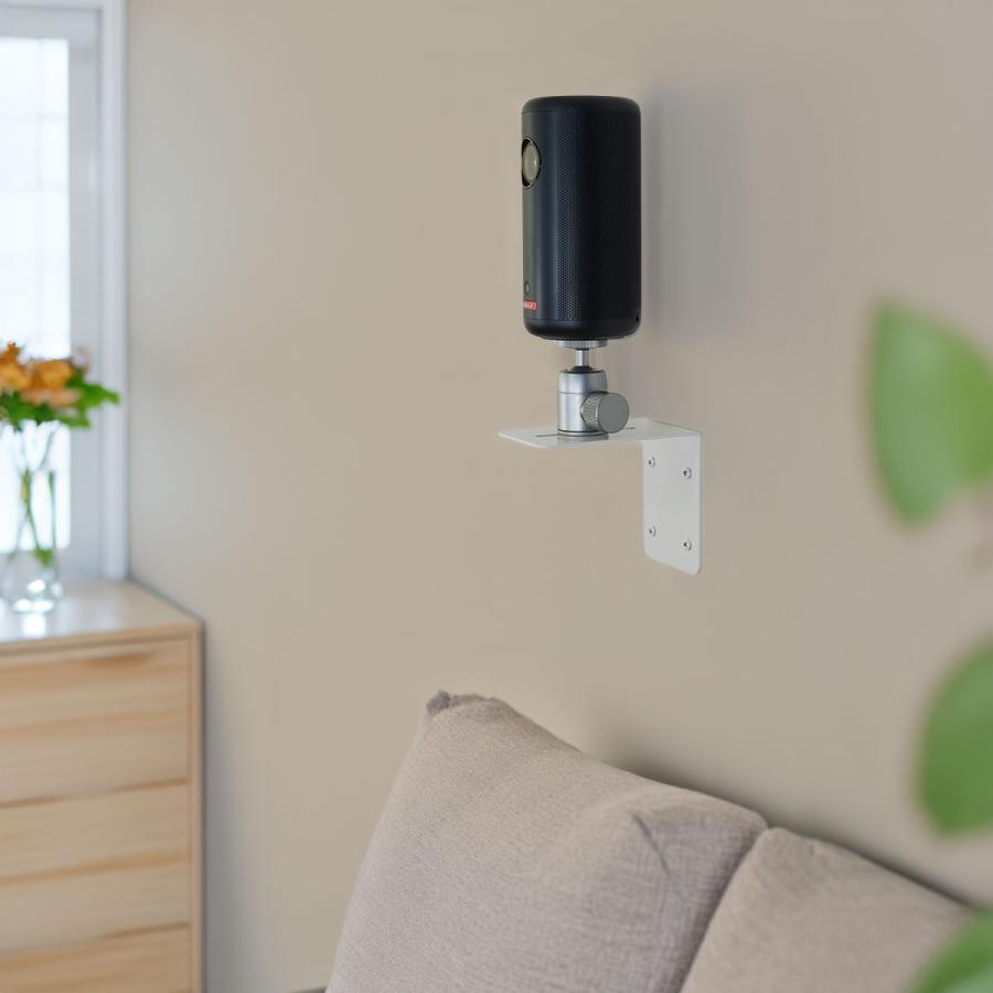 プロジェクター壁付け金具 耐荷重3kg ロングタイプ ホワイト / ダークグレー 1/4インチネジ プロジェクター台 プロジェクター スタンド 壁掛け 壁面 収納 |  | 09