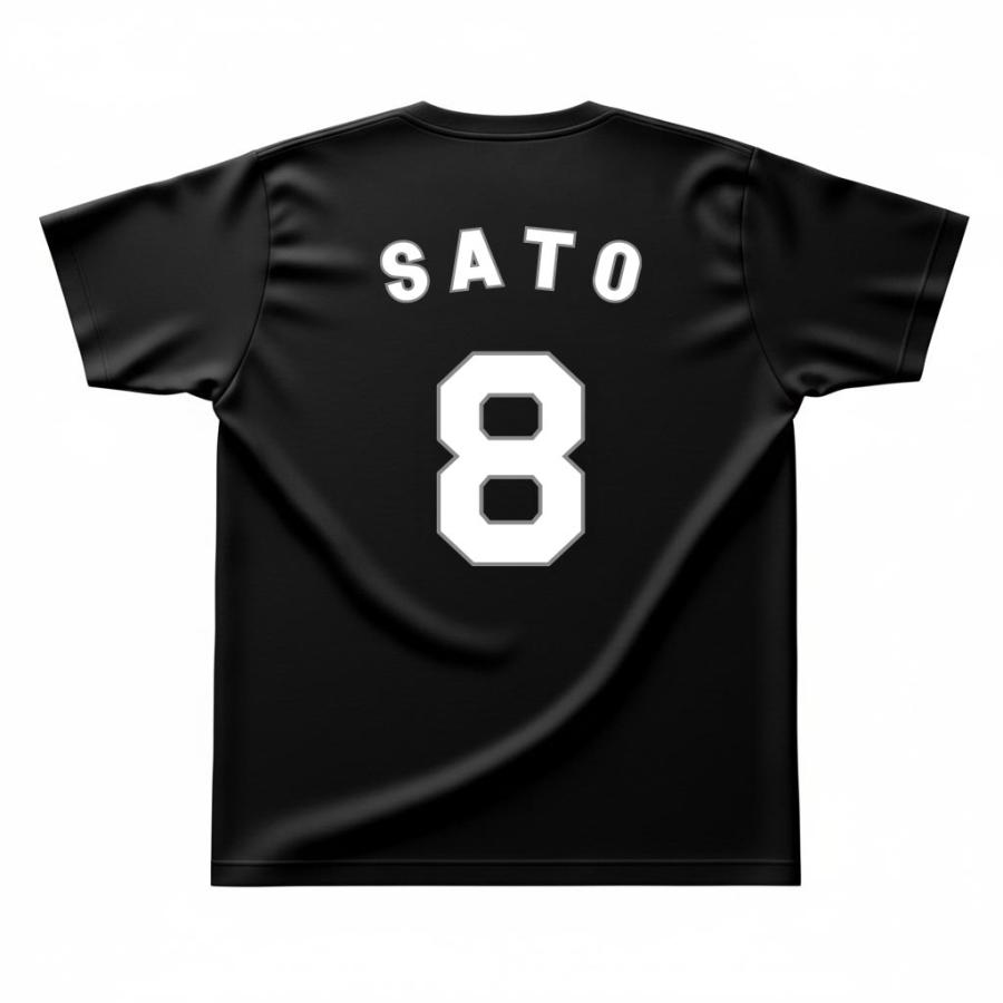 阪神タイガース グッズ TL佐藤 白文字背番号Tシャツ 球団承認 佐藤輝明