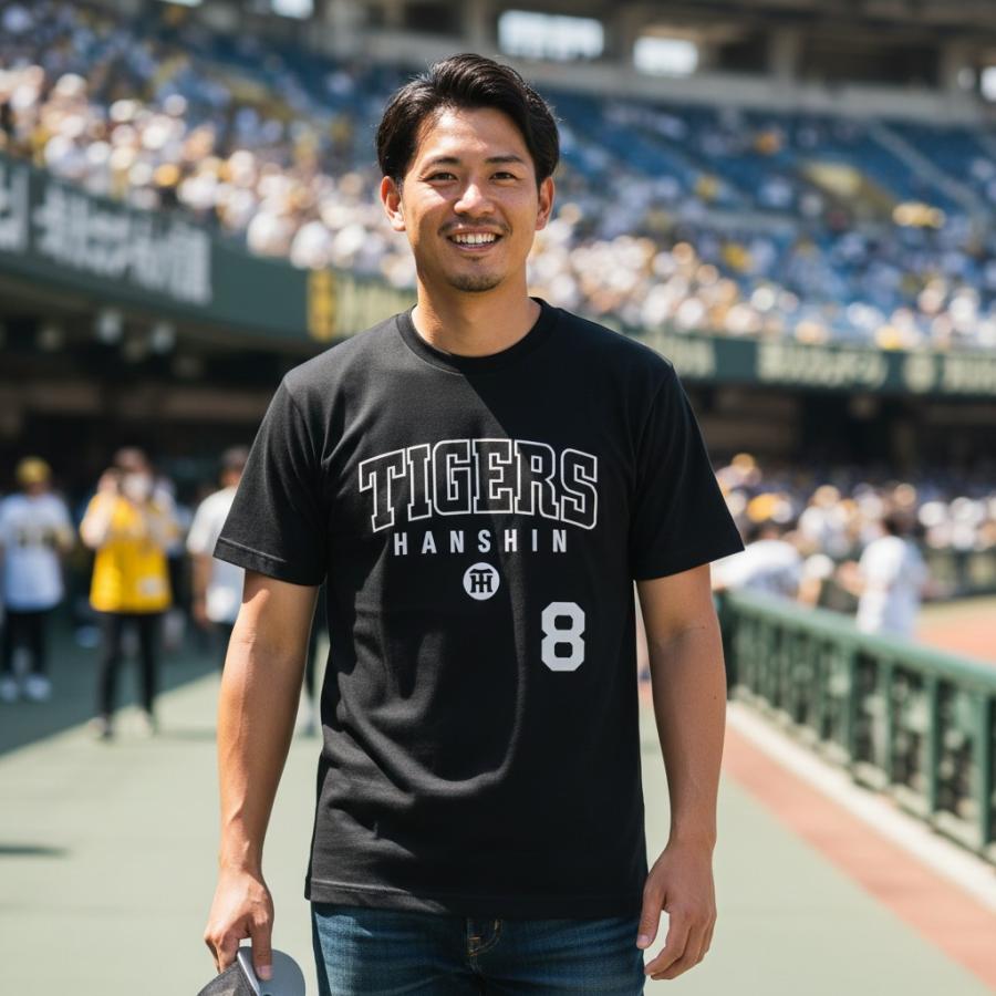 阪神タイガース グッズ TL佐藤 白文字背番号Tシャツ 球団承認 佐藤輝明