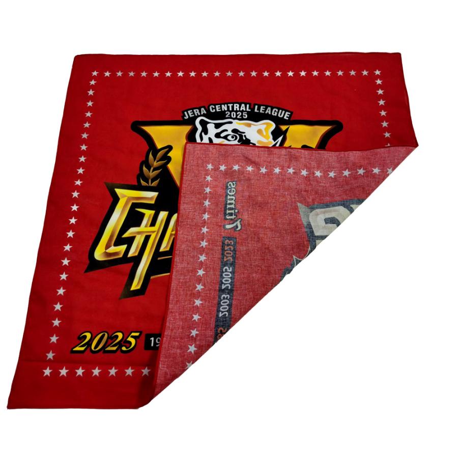 阪神タイガース球団承認 2025 リーグ優勝記念 バンダナ☆2025LV
