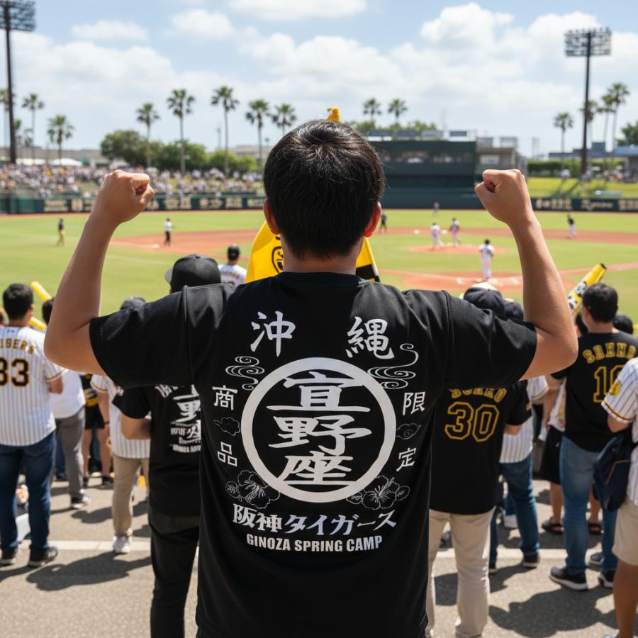 阪神タイガース球団承認 沖縄 ☆宜野座Tシャツ☆ 現定商品 ドライ