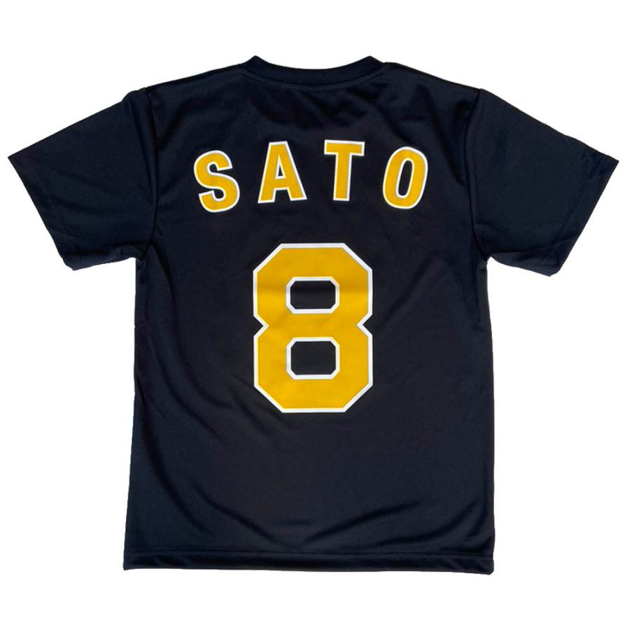 阪神タイガース グッズ sbgt-08y佐藤 黄文字 背番号Tシャツ 球団承認
