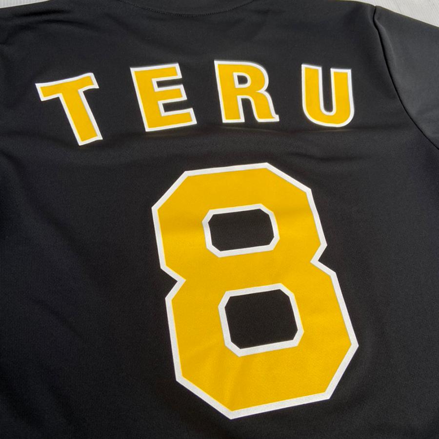 阪神タイガースグッズ TERU Tシャツ 黒黄 球団承認 てると呼んで