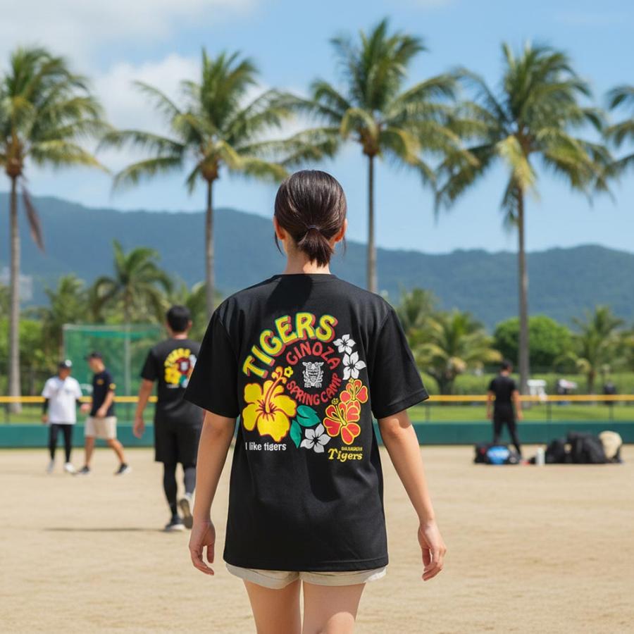 阪神タイガース グッズ ハイビスカス GINOZA Tシャツ 球団承認 NEW