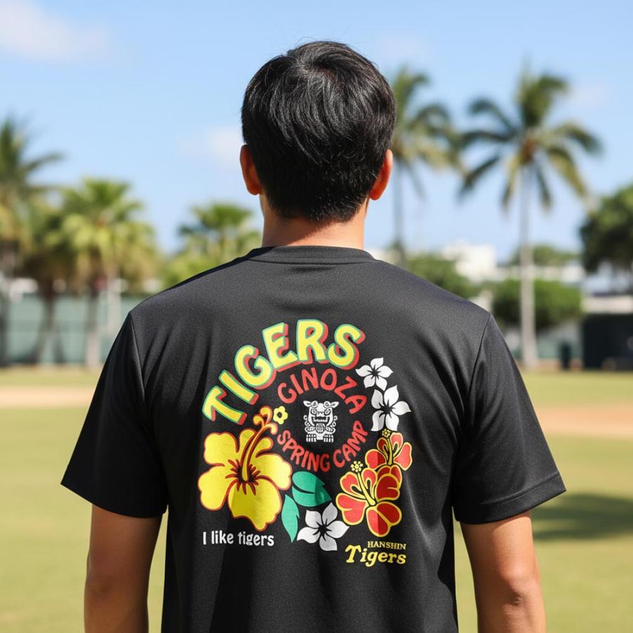 阪神タイガース グッズ 球団承認 GINOZA ハイビスカス Tシャツ NEW