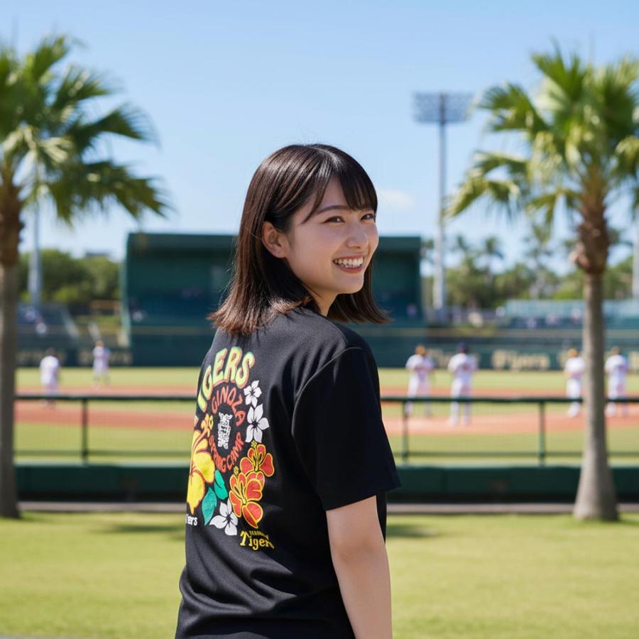 阪神タイガース グッズ ハイビスカス GINOZA Tシャツ 球団承認 NEW