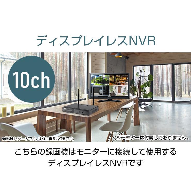 ACE セキュリティシステム 防犯カメラセット ACE-GUNVR-10 ACE SECURITY SYSTEM 防犯カメラ ワイヤレス対応 NVR 録画機 無線対応