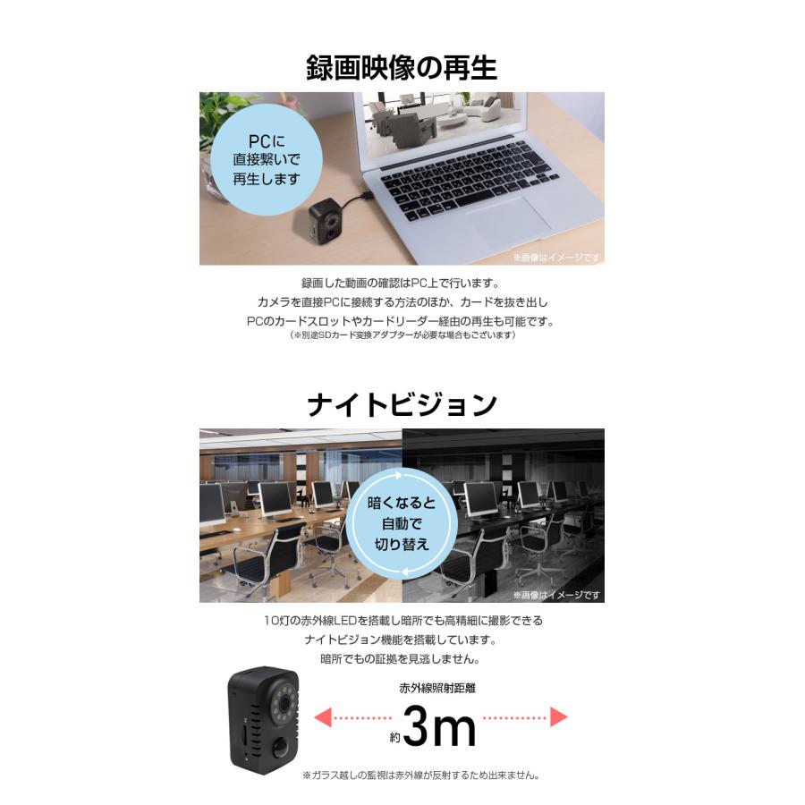 ACE SECURITY SYSTEM 小型カメラ すぐに始める不在時の宅内録画 高画質