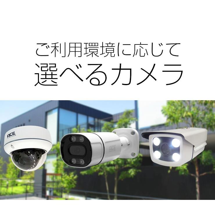 中古 200万画素 防犯カメラ4台セット ACE SECURITY SYSTEM 防犯カメラ セット 家庭用 1~4台 屋内 屋外 AHD