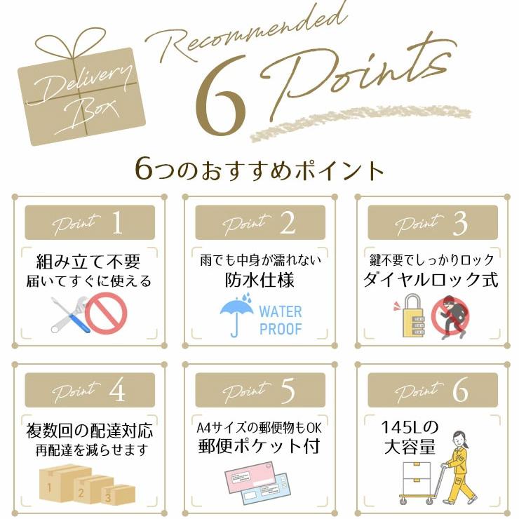 宅配ボックス 戸建て 組み立て不要 マグネットステッカー カメラ搭載