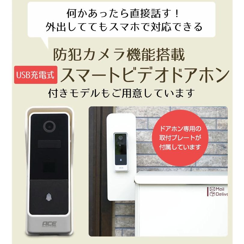宅配ボックス 戸建て 組み立て不要 マグネットステッカー カメラ搭載