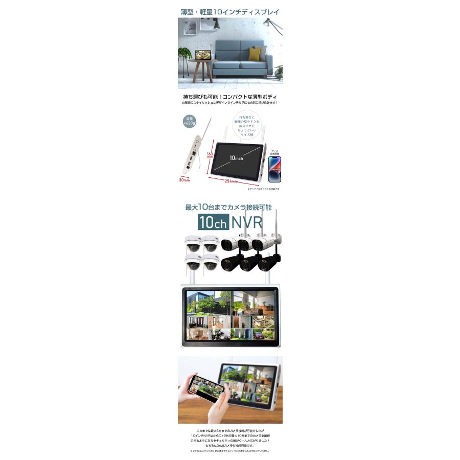 ACE SECURITY SYSTEM 防犯カメラ セット カメラ1台〜10台 屋外