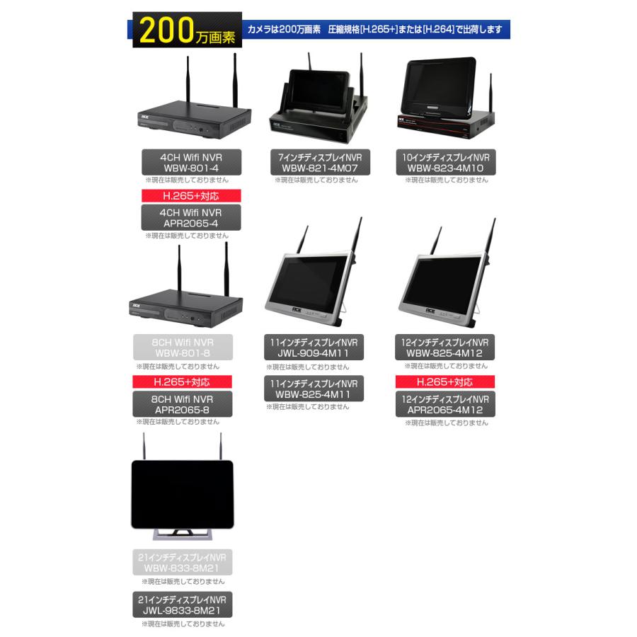 ACE SECURITY SYSTEM 防犯カメラ PTZ ワイヤレス NVR 首振り パン
