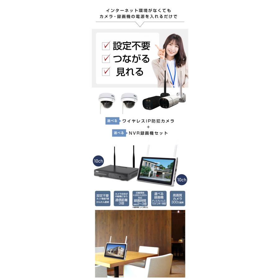 ACE SECURITY SYSTEM 防犯カメラ セット カメラ1台〜10台 屋外