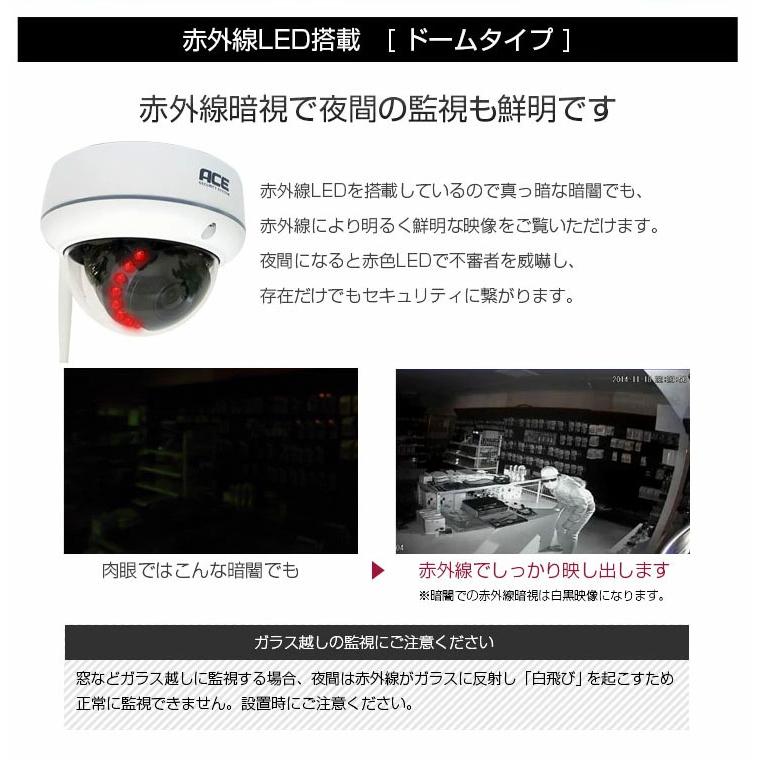 ACE SECURITY SYSTEM ワイヤレスNVR専用 防犯カメラ IPカメラ