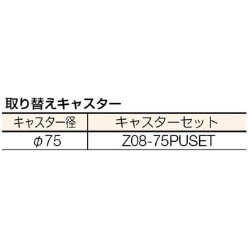 ラビットワゴン ウレタン車輪 TRUSCO RBW-863U YG｜monotaro｜04