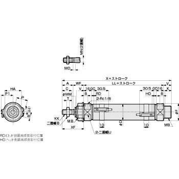 タイトシリンダ CMK2シリーズ（CMK2-00-32-） CKD CMK2-00-32-100-T3V-H :39929811:モノタロウ