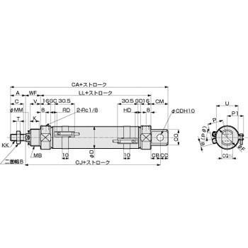 売り切れ必至 Cmk2基本 片ロッド ベース タイトシリンダ Cmk2 Ca Cmk2 Cc 25 25 T2h D I Ckd 散水ホース リール Qe Ae
