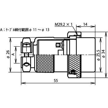Ncsシリーズ汎用大型メタルコネクタ ストレートプラグ 七星科学研究所 Ncs 307 P Monotaro 個人ユーザー向け 通販 Yahoo ショッピング