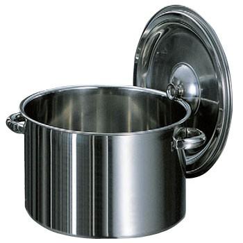 豪華 18-8 半寸胴鍋（手付） AG（赤川器物製作所） 33cm 寸胴鍋