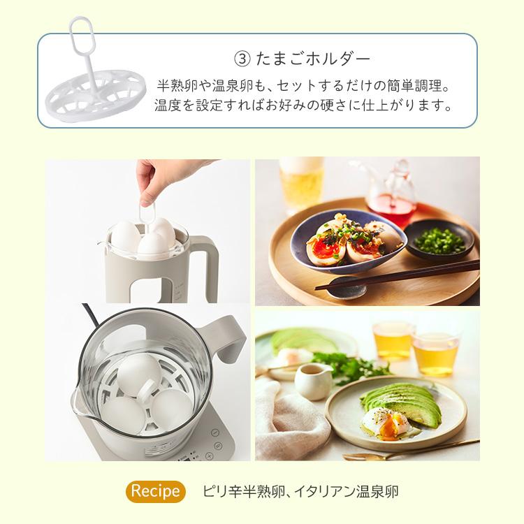 BRUNO 温度調節マルチケトグレー 電気ケトル BRUNO ブルーノ