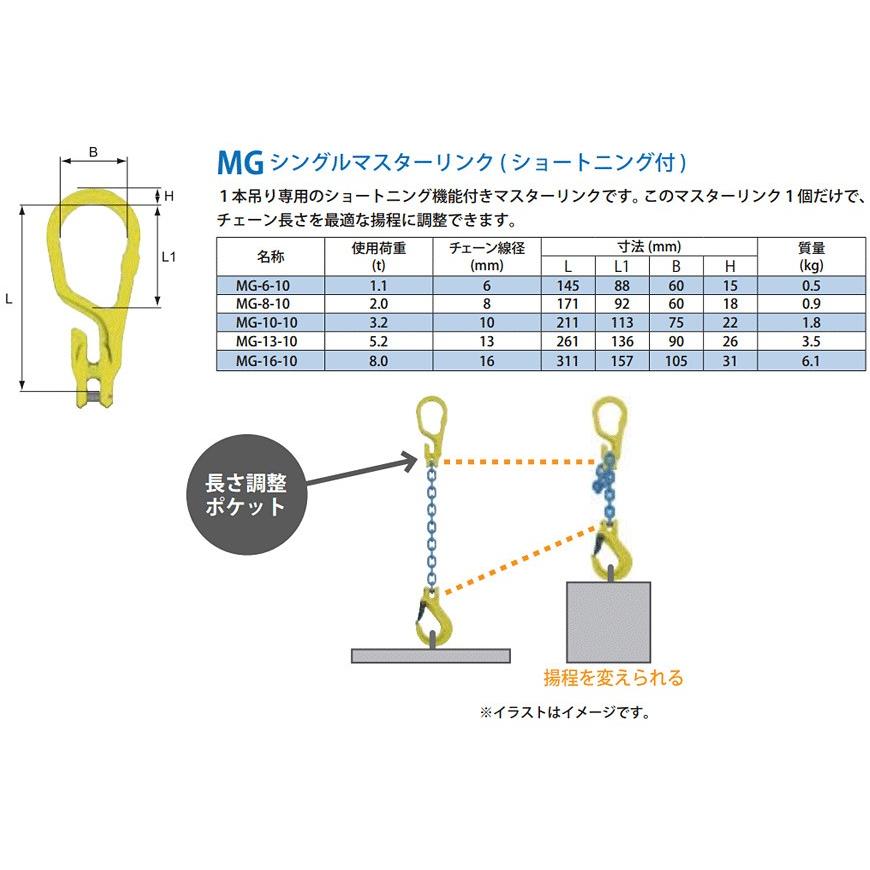 マーテック MG8 シングルマスターリンク(ショートニング付) MG-8 マーテック MG8 シングルマスターリンク(ショートニング付) MG-8