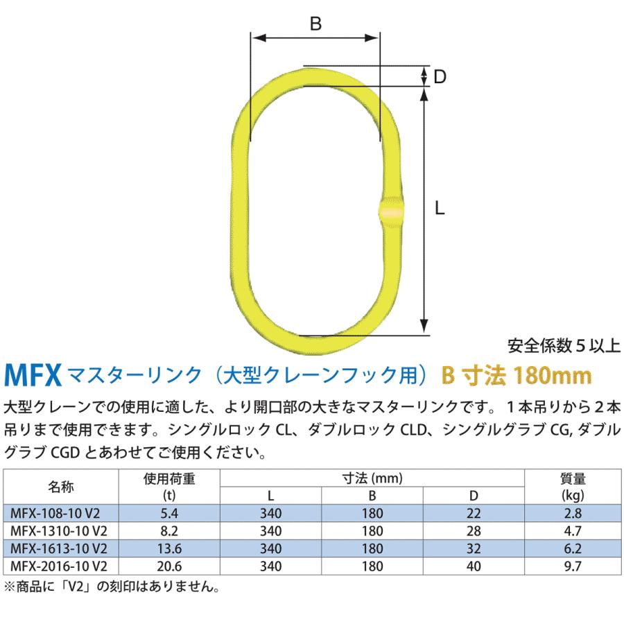 マーテック MFX-1613-10 マスターリンク 大型クレーンフック用 8t 2個セット MARTEC【市川行徳店】【店頭取引限定】【中古】管理番号：IT1EQAGZNG4W マーテック MFX-1613-10 V2 マスターリンク(大型クレーンフック用