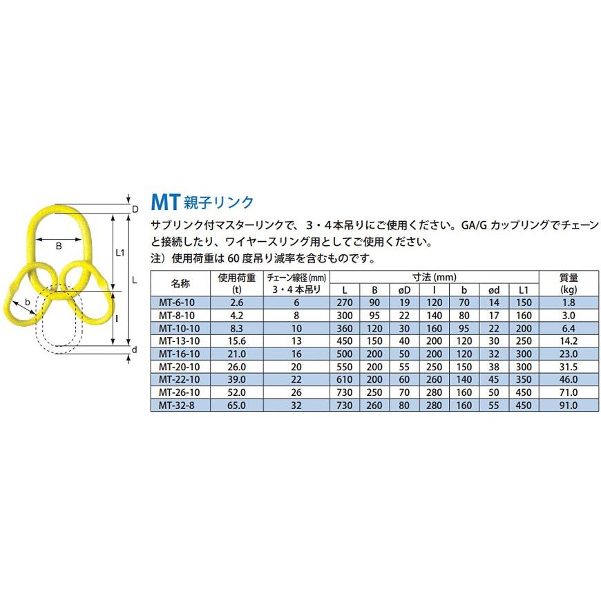 マーテック　MT10　親子リンク　MT-10-10　使用荷重8.3t