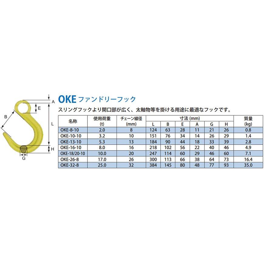 マーテック OKE32 ファンドリーフック OKE-32-8｜monotool｜02