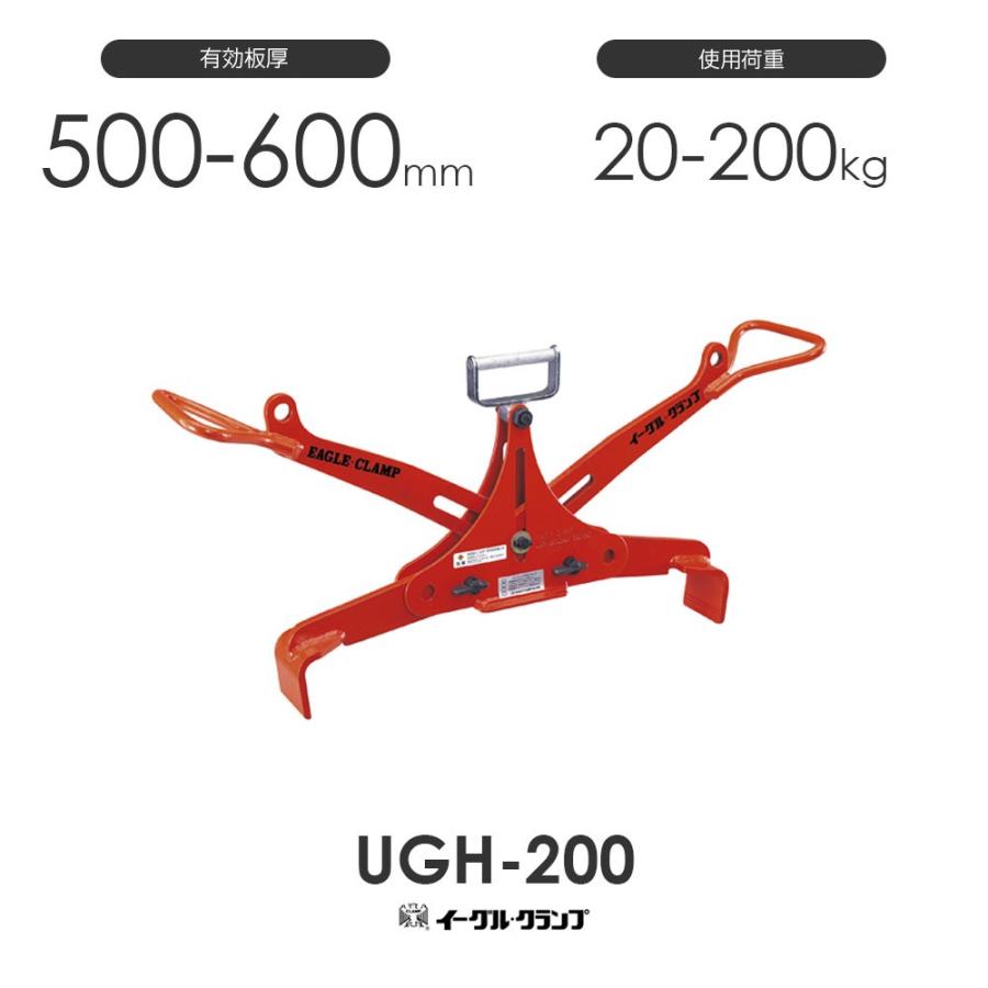 イーグルクランプ U字溝蓋用 UGH-200 開口寸法500・600mm兼用型｜monotool