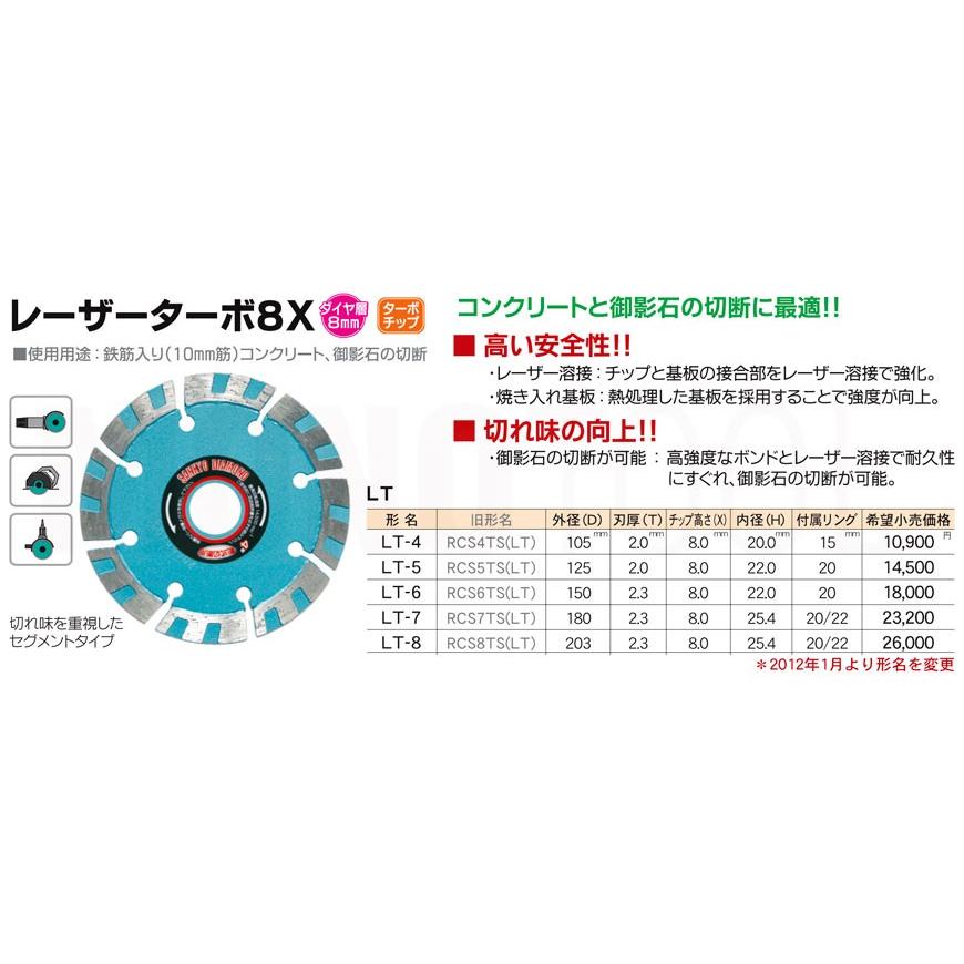 三京ダイヤモンド工業 レーザーターボ8X LT-6 : モノツール - 通販 