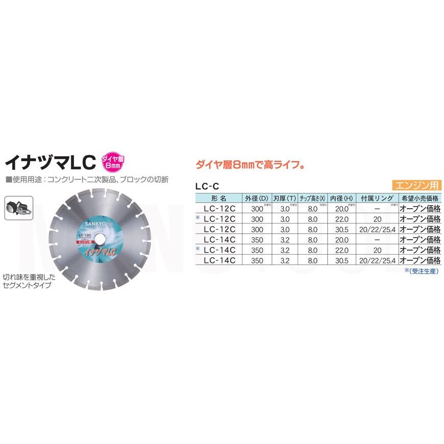 三京ダイヤモンド工業 イナヅマLC LC-12C 内径30.5mm｜monotool｜02