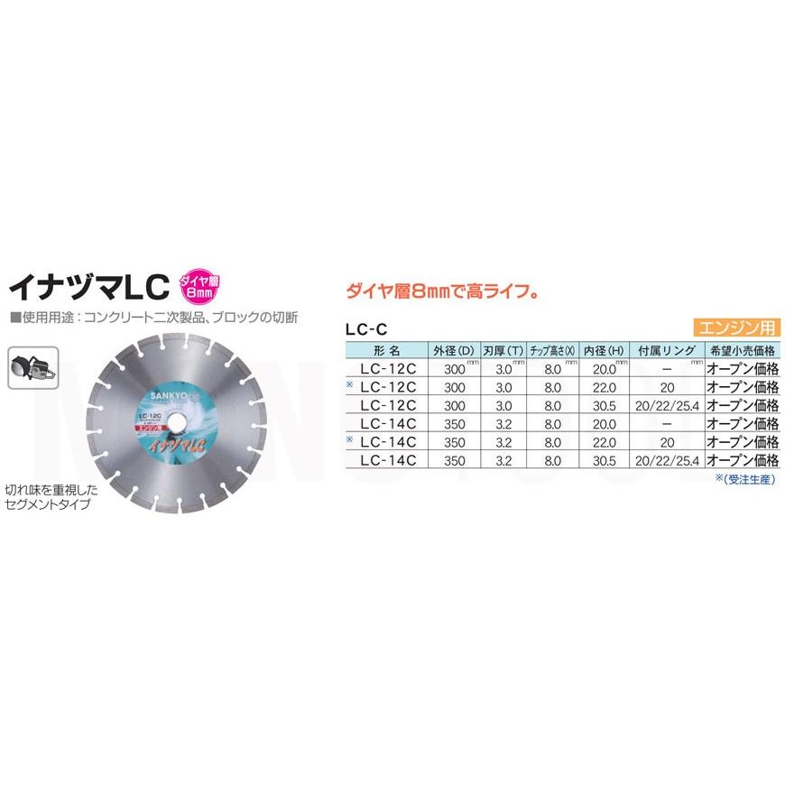 三京ダイヤモンド工業 イナヅマLC LC-14C 内径30.5mm｜monotool｜02