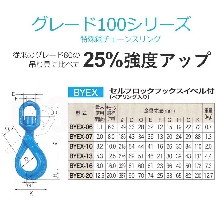 リフテック G100 セルフロックフックスイベル付 BYEX-07 使用 リフテック G100 セルフロックフックスイベル付 BYEX-07 使用