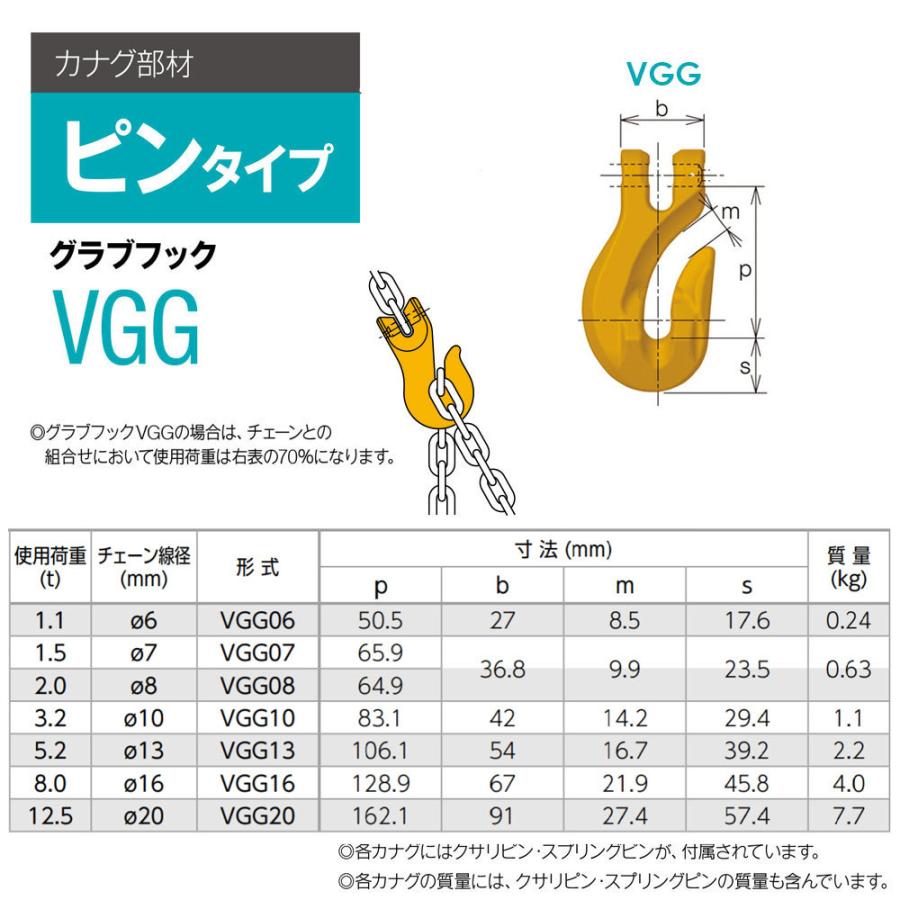 キトー VGG16 ※旧VG2160 グラブフックVG φ16mm 使用荷重8.0t キトー VGG16 ※旧VG2160 グラブフックVG φ16mm 使用荷重8.0t