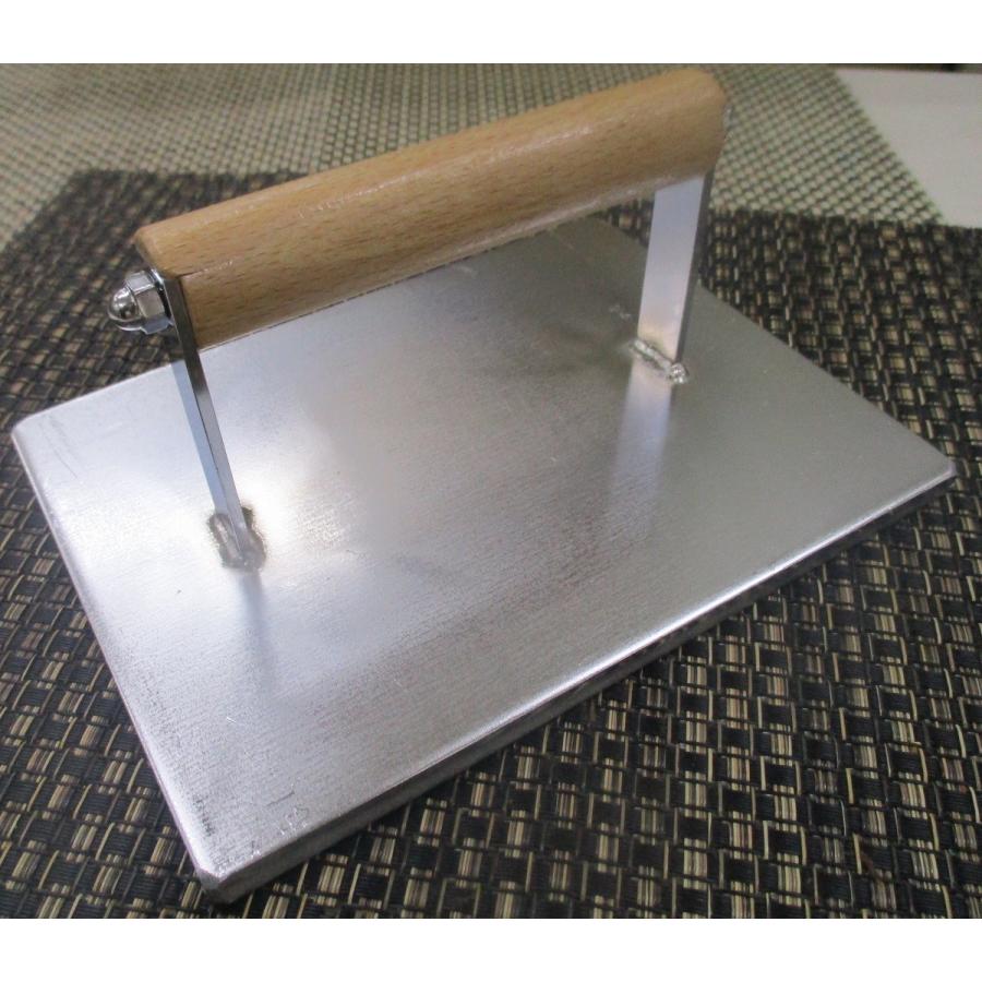 角型 肉押さえ（ミートプレス） 大 : モノタス業務用厨房用品専門店