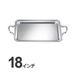 三宝産業　ユキワ　業務用　食器　バンケットウェア　B淵　角盆　手付　18インチ　0243　1801-18