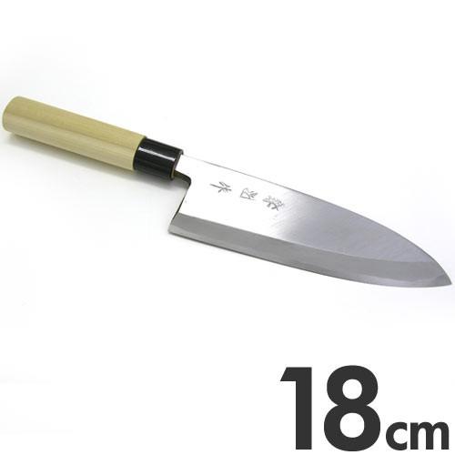 業務用 出刃 特製白三鋼 霧研 18cm : モノタス業務用厨房用品専門店