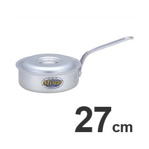 北陸アルミニウム　業務用　プロマイスター　浅型　片手鍋　27cm　HP09-KS277