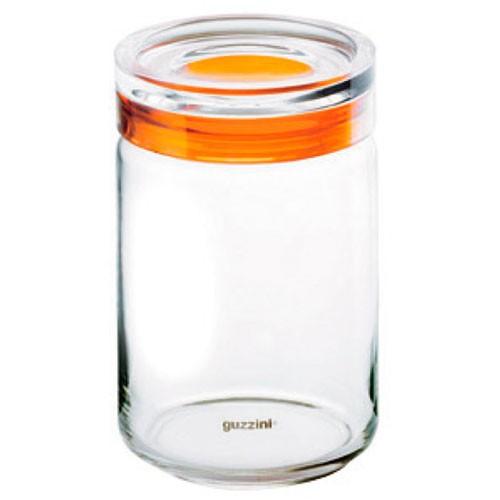 guzzini グッチーニ ガラスジャー 1500cc 285522 45 オレンジ 食品保存容器